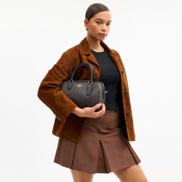 Coach Outlet Rowan Satchel Bag In Signature Canvas - Preorder