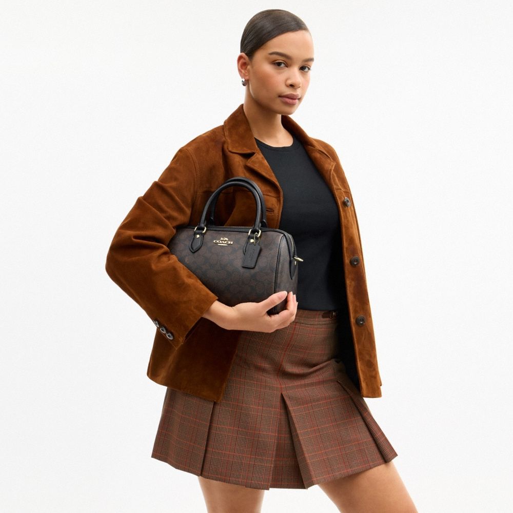 Coach Outlet Rowan Satchel Bag In Signature Canvas - Preorder