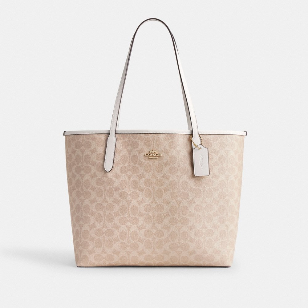 Coach Outlet City Tote Bag In Signature Canvas - Preorder