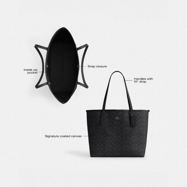 Coach Outlet City Tote Bag In Signature Canvas - Preorder
