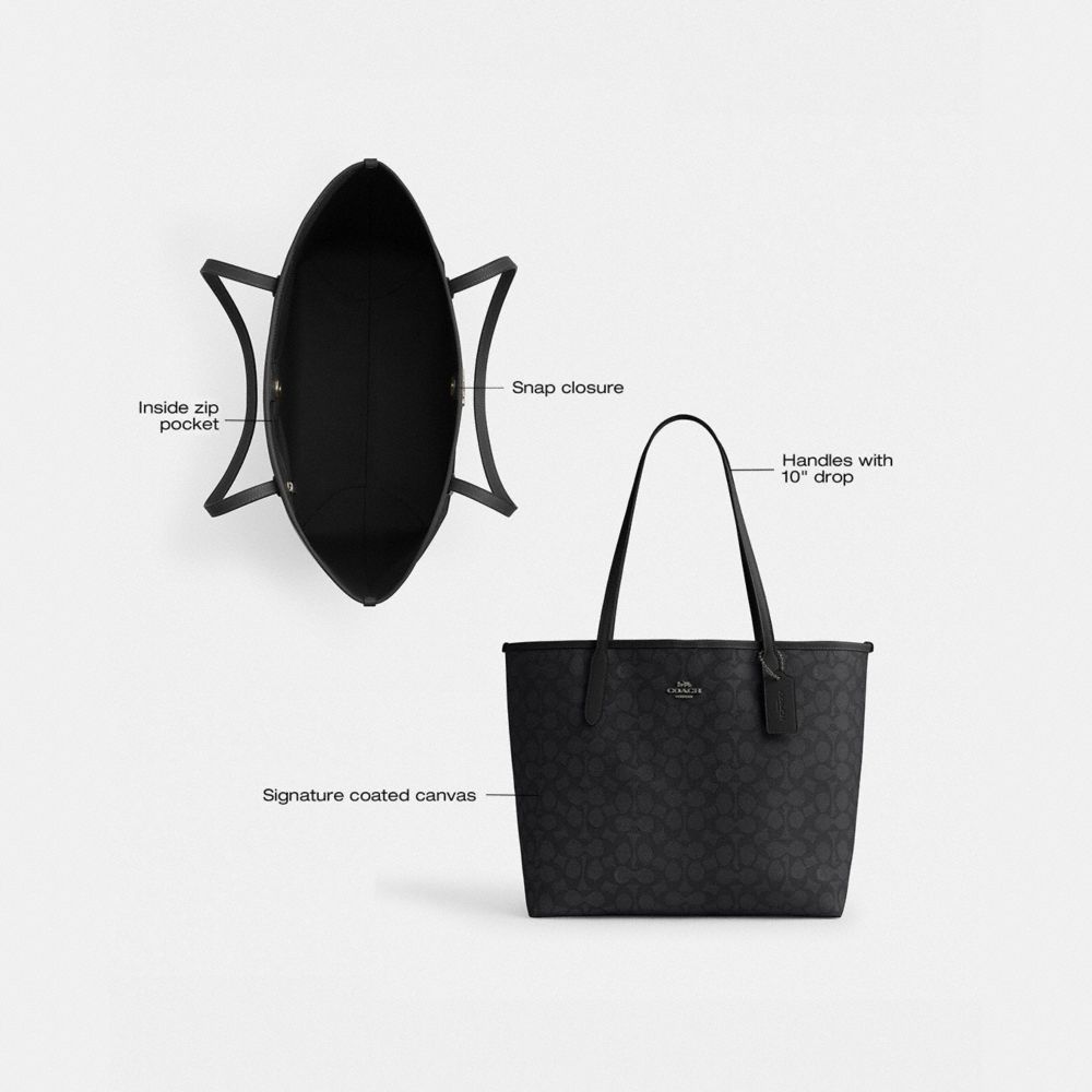Coach Outlet City Tote Bag In Signature Canvas - Preorder