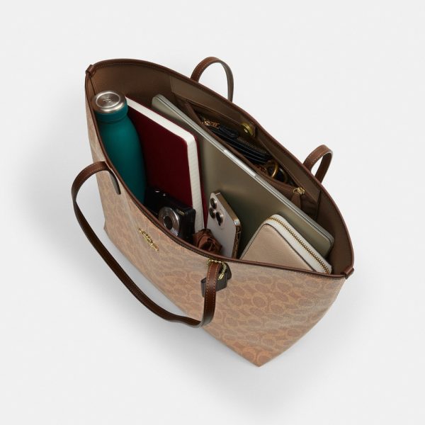 Coach Outlet City Tote Bag In Signature Canvas - Preorder