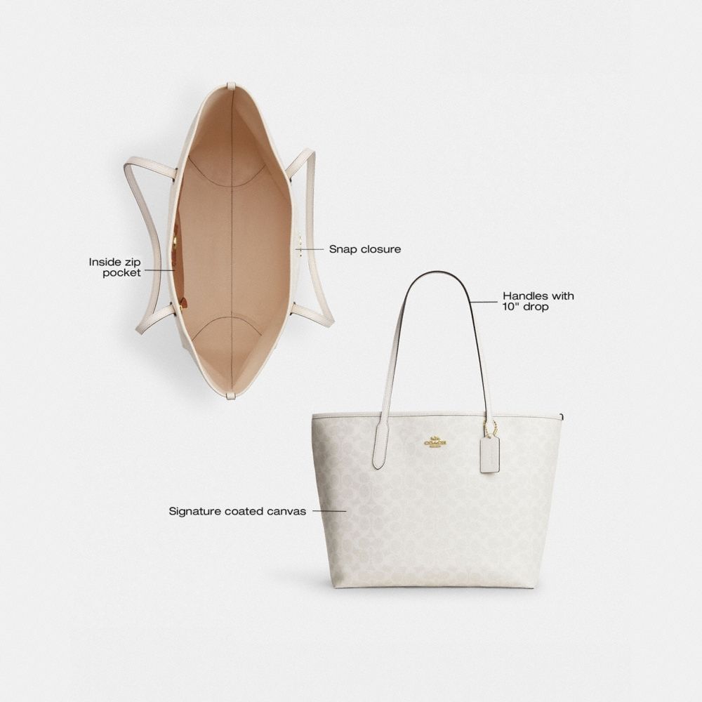 Coach Outlet City Tote Bag In Signature Canvas - Preorder