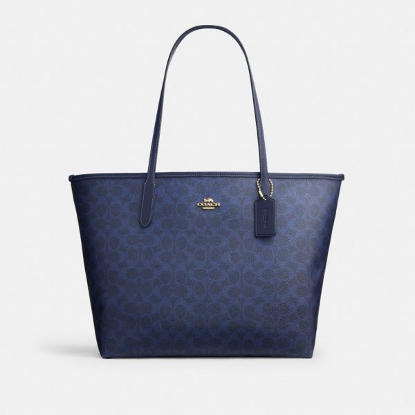 Coach Outlet City Tote Bag In Signature Canvas - Preorder