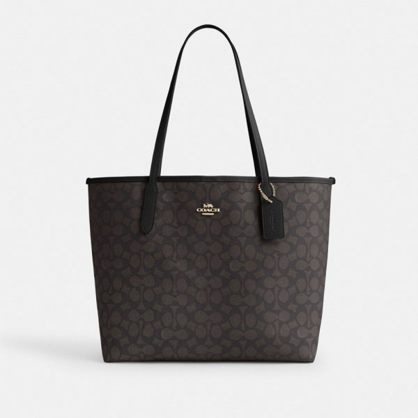 Coach Outlet City Tote Bag In Signature Canvas - Preorder