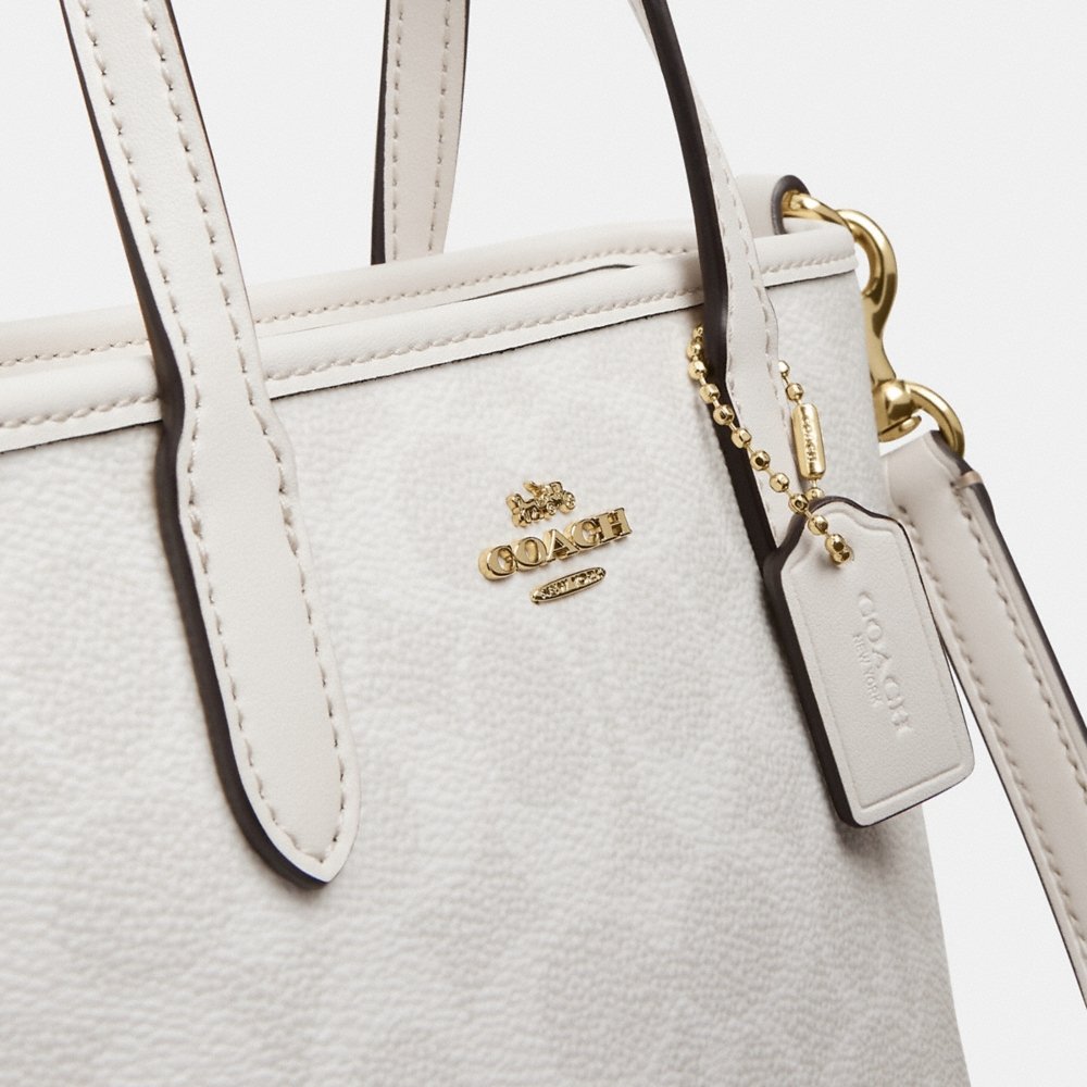 Coach Outlet City Mini Tote Bag In Signature Canvas - Preorder