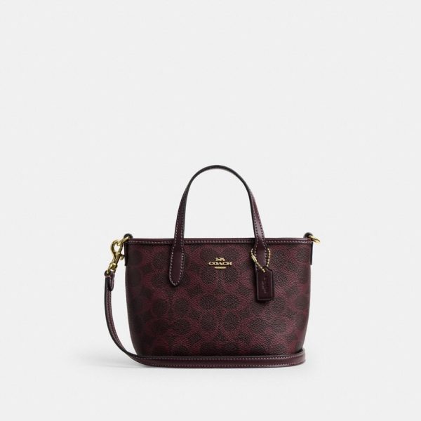 Coach Outlet City Mini Tote Bag In Signature Canvas - Preorder