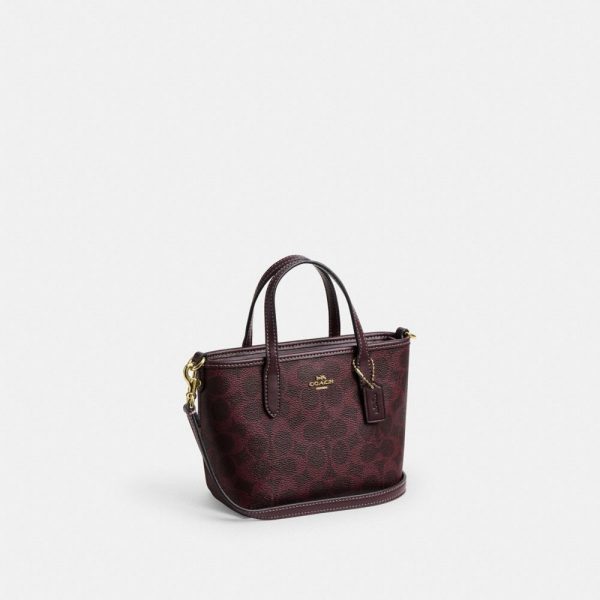 Coach Outlet City Mini Tote Bag In Signature Canvas - Preorder