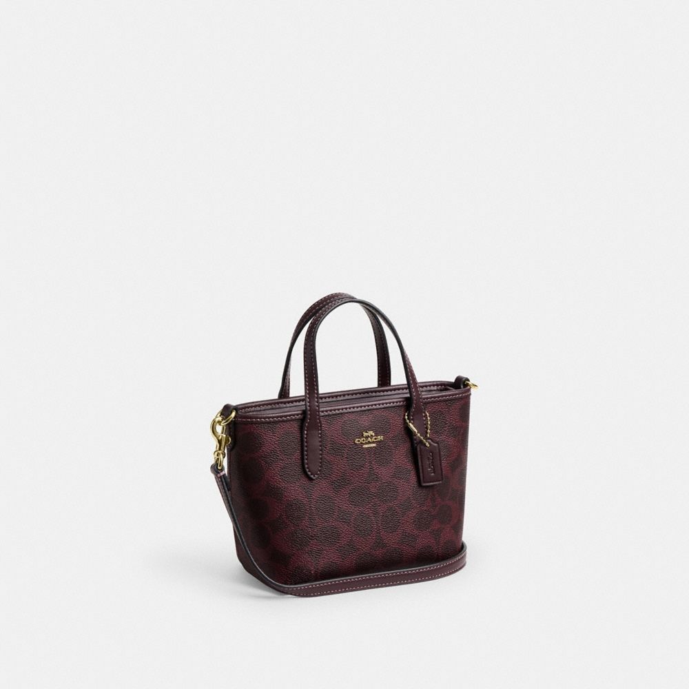 Coach Outlet City Mini Tote Bag In Signature Canvas - Preorder