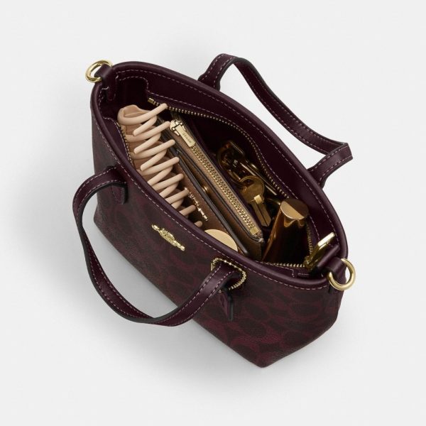 Coach Outlet City Mini Tote Bag In Signature Canvas - Preorder