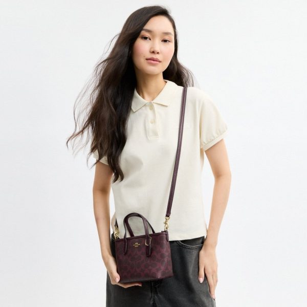 Coach Outlet City Mini Tote Bag In Signature Canvas - Preorder