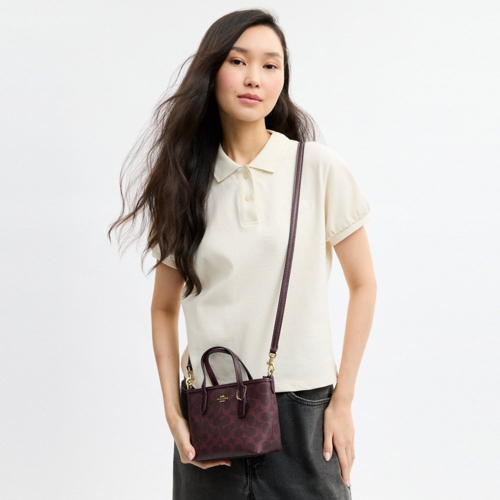 Coach Outlet City Mini Tote Bag In Signature Canvas - Preorder