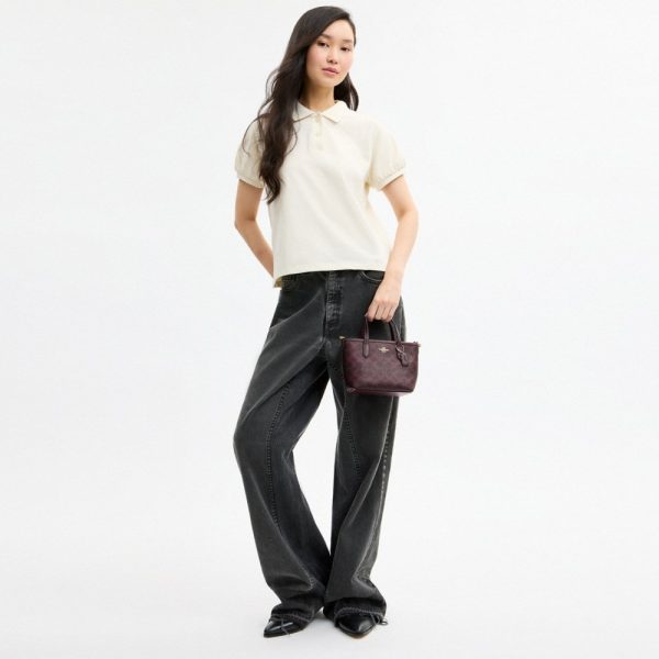 Coach Outlet City Mini Tote Bag In Signature Canvas - Preorder