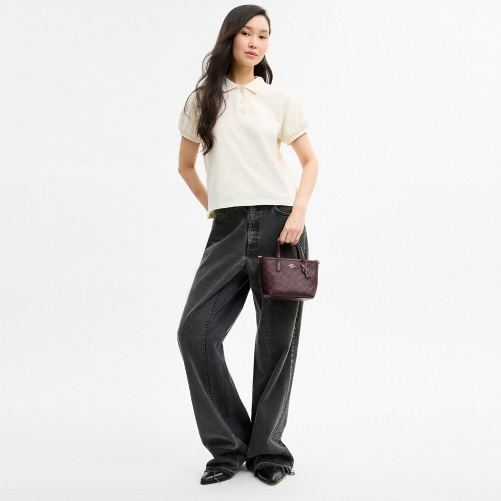 Coach Outlet City Mini Tote Bag In Signature Canvas - Preorder