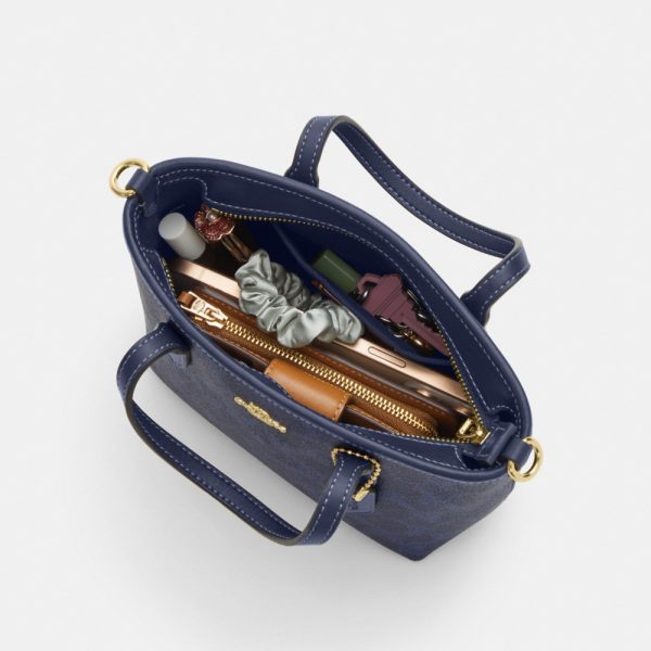 Coach Outlet City Mini Tote Bag In Signature Canvas - Preorder