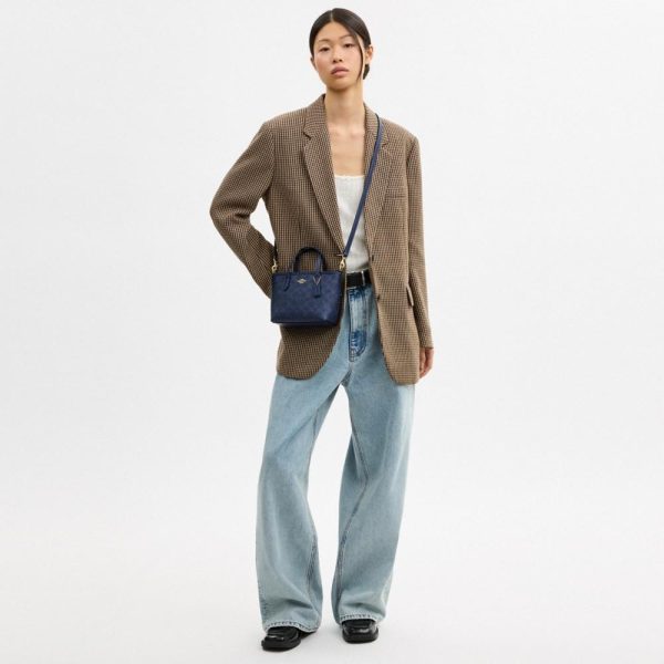Coach Outlet City Mini Tote Bag In Signature Canvas - Preorder