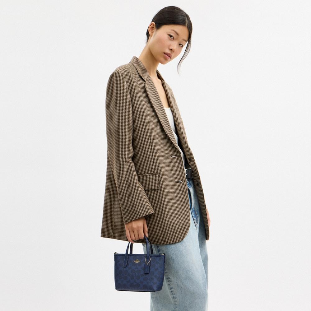 Coach Outlet City Mini Tote Bag In Signature Canvas - Preorder