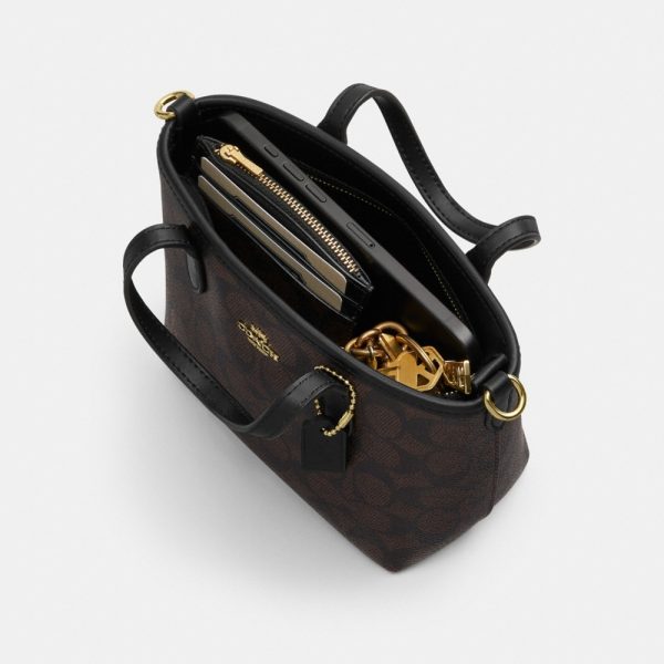 Coach Outlet City Mini Tote Bag In Signature Canvas - Preorder