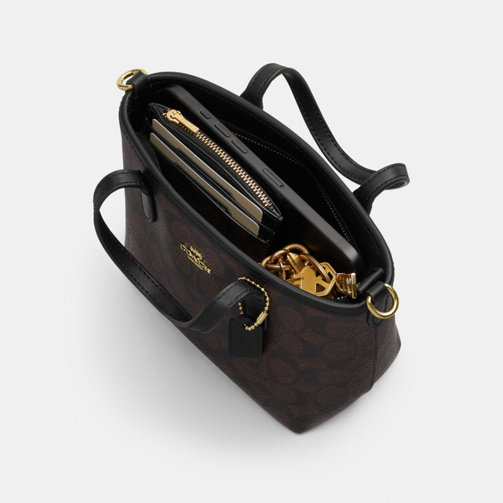 Coach Outlet City Mini Tote Bag In Signature Canvas - Preorder
