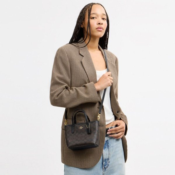 Coach Outlet City Mini Tote Bag In Signature Canvas - Preorder