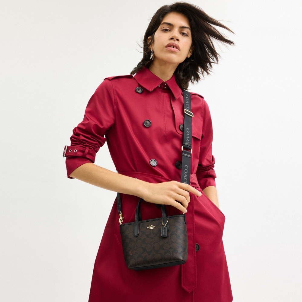Coach Outlet City Mini Tote Bag In Signature Canvas - Preorder