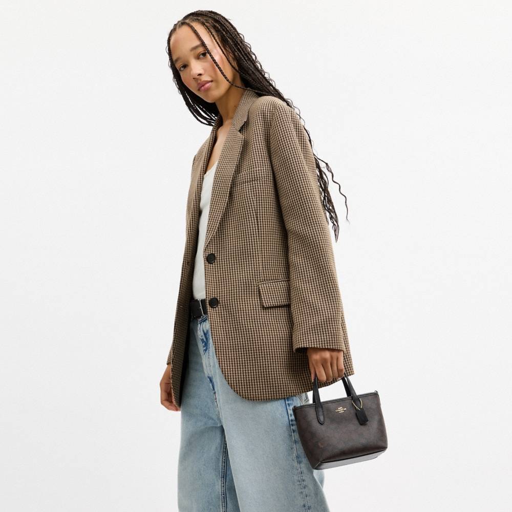 Coach Outlet City Mini Tote Bag In Signature Canvas - Preorder