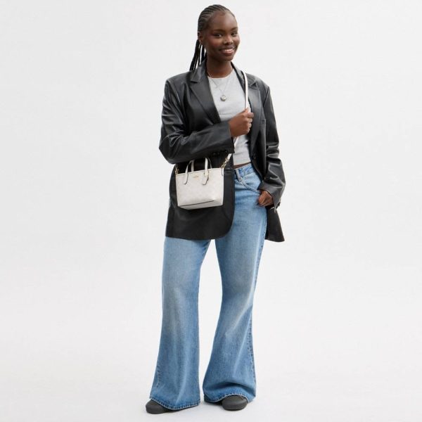 Coach Outlet City Mini Tote Bag In Signature Canvas - Preorder