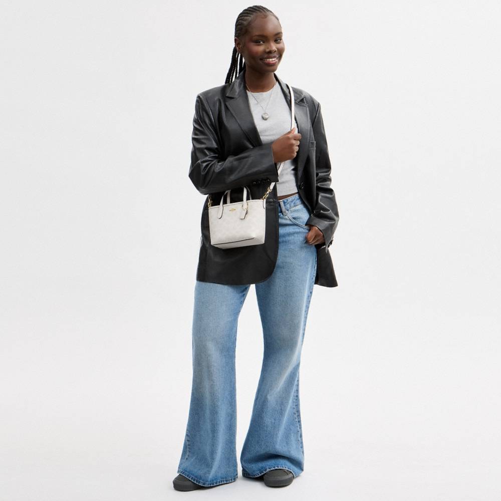 Coach Outlet City Mini Tote Bag In Signature Canvas - Preorder