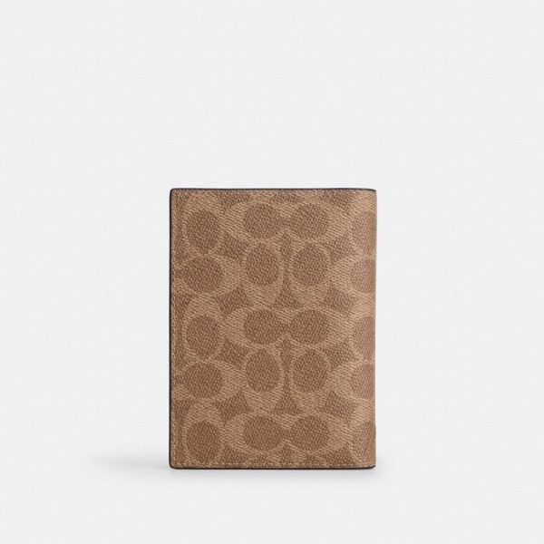 Coach Outlet Passport Card Case In Signature Canvas - Preorder