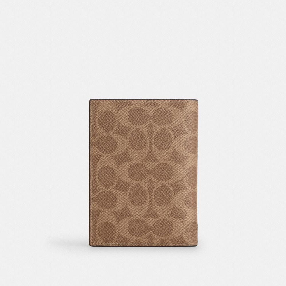 Coach Outlet Passport Card Case In Signature Canvas - Preorder