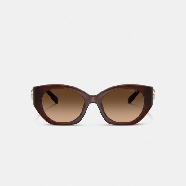 Coach Maxi Sculpted C Oval Sunglasses - Preorder