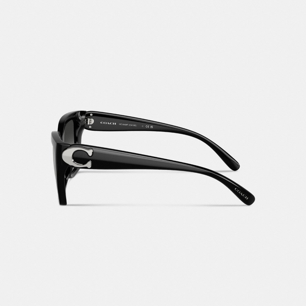 Coach Full Fit Maxi Sculpted C Square Cat Eye Sunglasses - Preorder