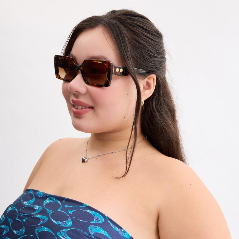 Coach Rivet Oversized Square Sunglasses - Preorder