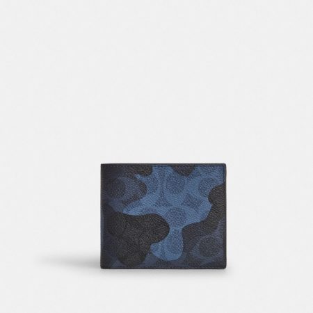 Coach Outlet 3-In-1 Wallet In Signature Camo Print - Preorder — Blue Multi