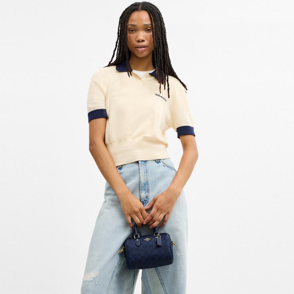 Coach Outlet Mini Rowan Crossbody Bag In Signature Canvas - Preorder