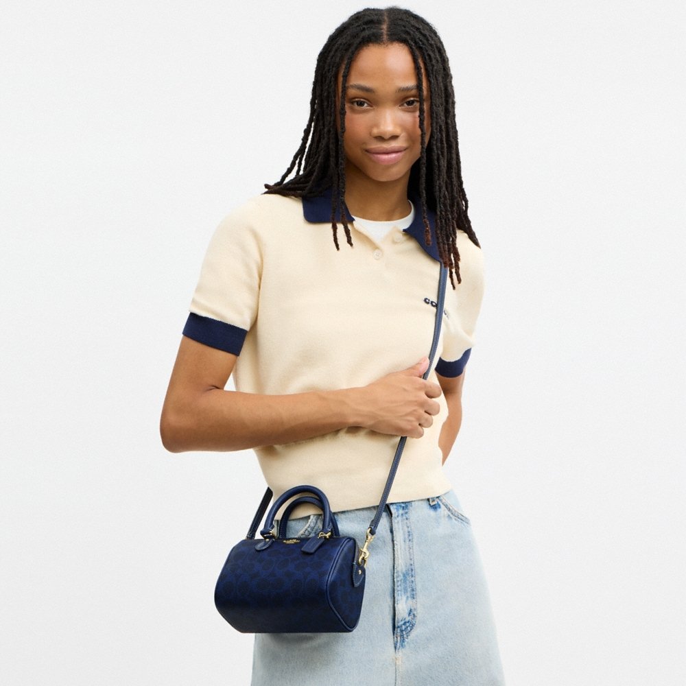 Coach Outlet Mini Rowan Crossbody Bag In Signature Canvas - Preorder