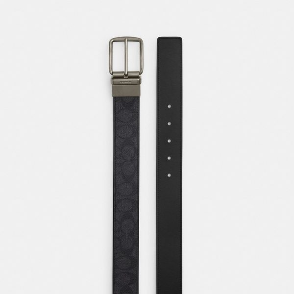 Coach Outlet Boxed Card Case And Belt Set In Signature Canvas - Preorder