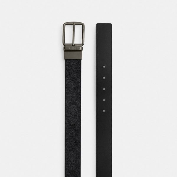 Coach Outlet Boxed Plaque And Harness Buckle Cut-To-Size Reversible Belt, 38MM - Preorder