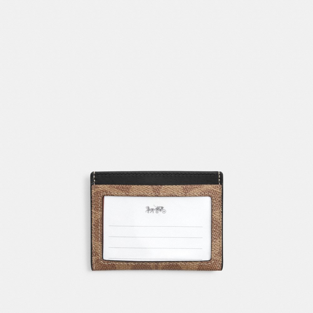 Coach Outlet Slim ID Card Case In Signature Canvas - Preorder
