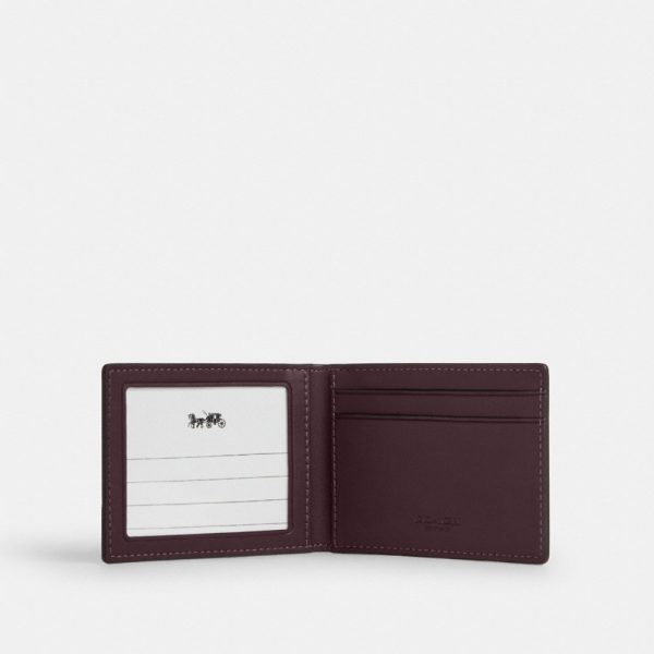 Coach Outlet Compact Billfold Wallet In Signature Canvas - Preorder