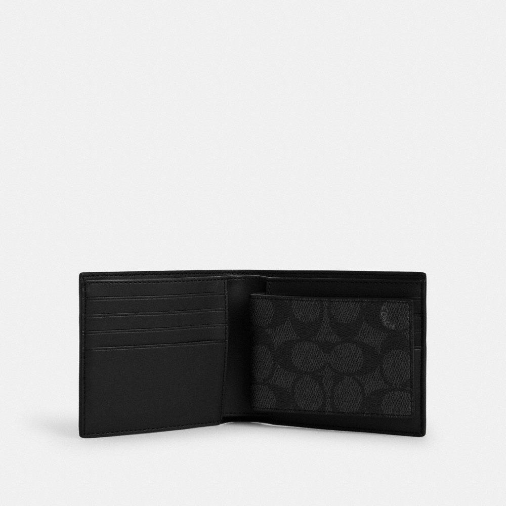 Coach Outlet 3-In-1 Wallet In Signature Canvas With Varsity Stripe - Preorder