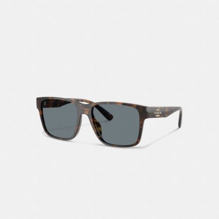 Coach Outlet Square Sunglasses - Preorder — Dark Tortoise