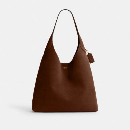Coach Outlet Brooklyn Shoulder Bag 39 - Preorder — Brass/Warm Brown