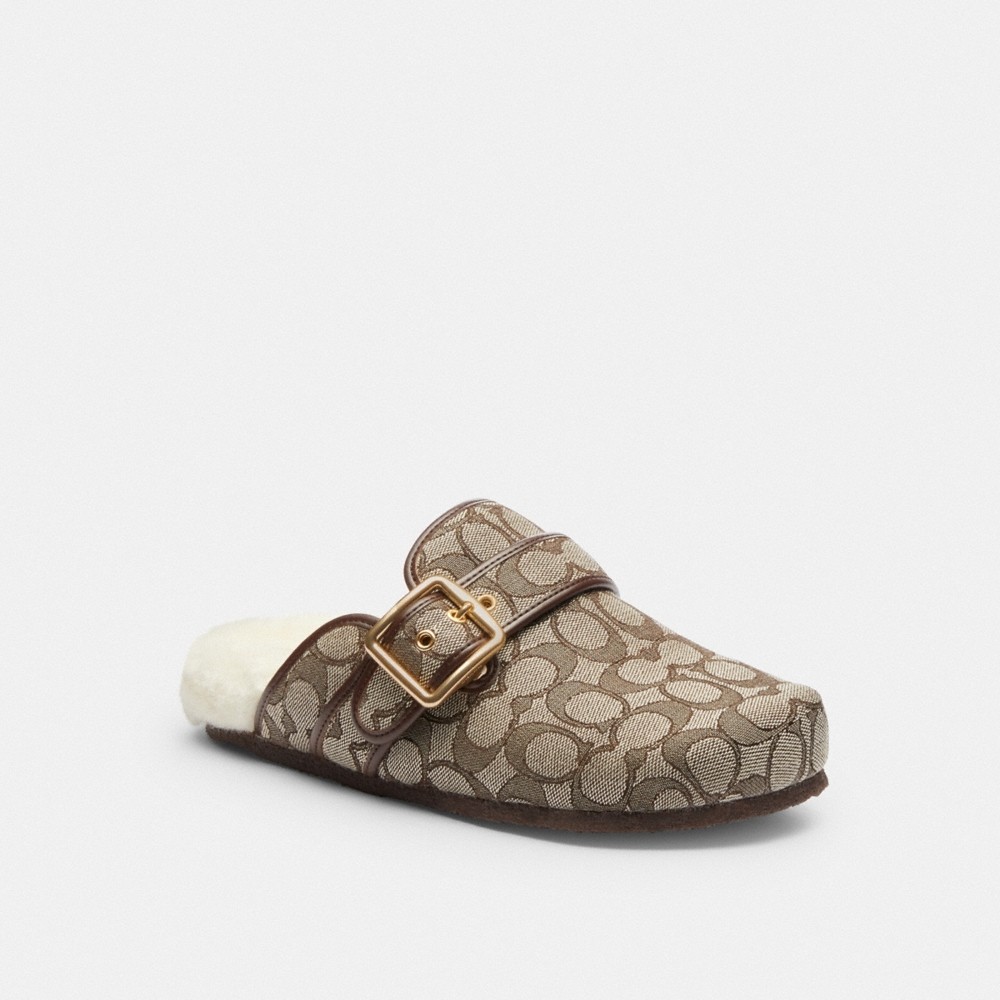 Coach Outlet Ashton Clog In Signature Jacquard - Preorder