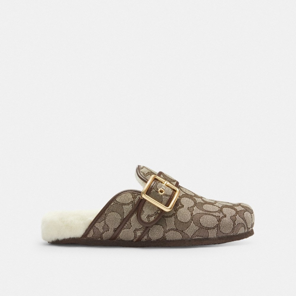 Coach Outlet Ashton Clog In Signature Jacquard - Preorder