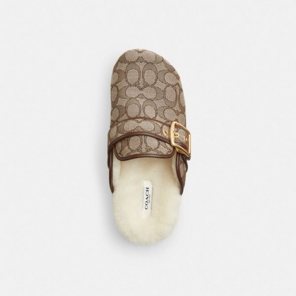 Coach Outlet Ashton Clog In Signature Jacquard - Preorder