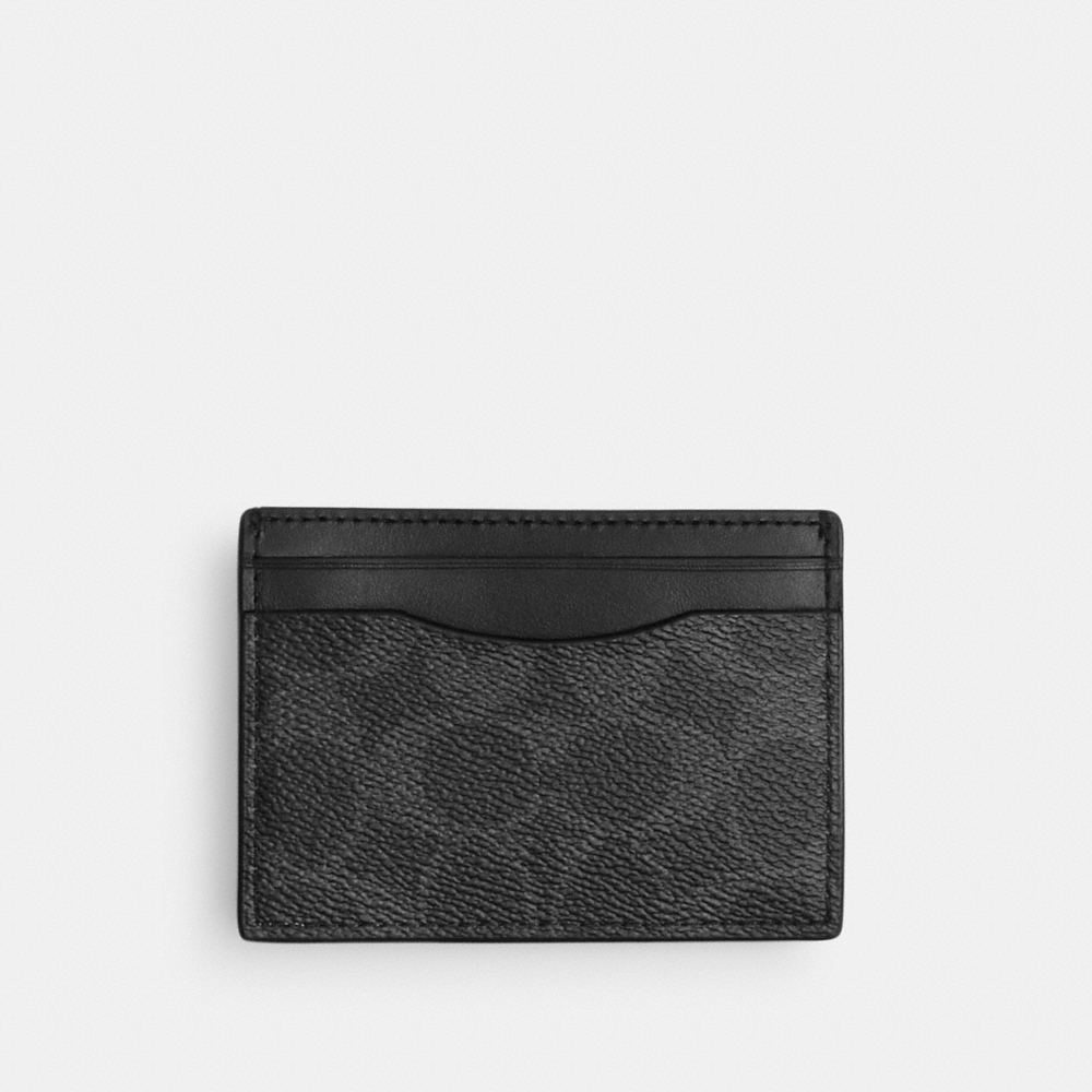 Coach Money Clip Card Case In Signature Canvas - Preorder