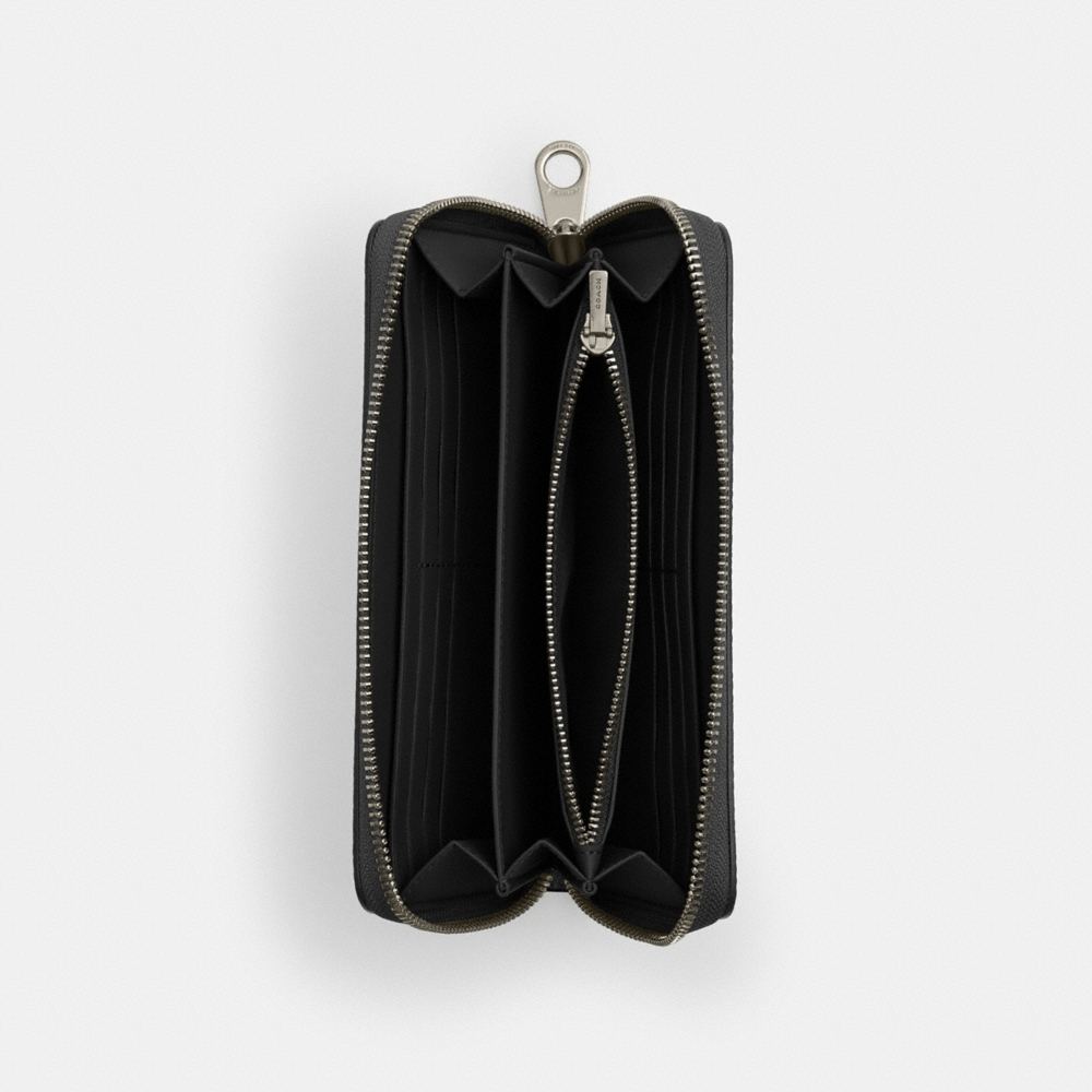 Coach Outlet Long Zip Around Wallet In Signature Canvas - Preorder