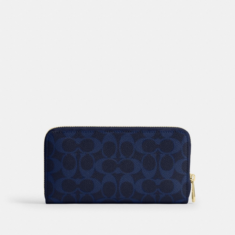 Coach Outlet Long Zip Around Wallet In Signature Canvas - Preorder