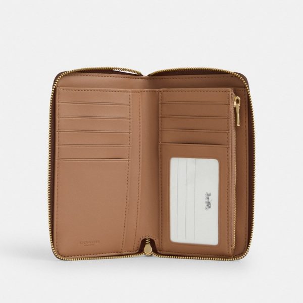 Coach Outlet Medium ID Zip Wallet In Signature Canvas - Preorder